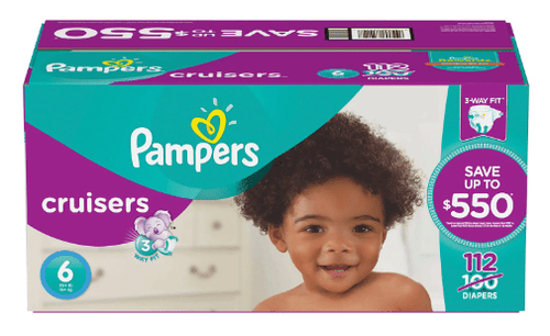 Pampers Cruisers Diapers - Size 6 (35+ Pound), 112 Count EasyOptionXY LLC