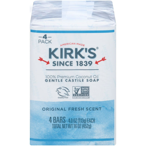 Kirk's Original Fresh Scent Gentle Castile Soap, 4 Ct EasyOptionXY LLC