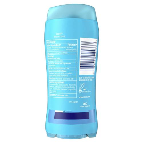 Secret Invisible Solid Antiperspirant and Deodorant, Shower Fresh, Twin Pack, 2.6 oz EasyOptionXY LLC