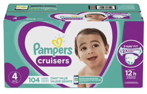 Pampers Cruisers Diapers Size 4, 104 Count EasyOptionXY LLC
