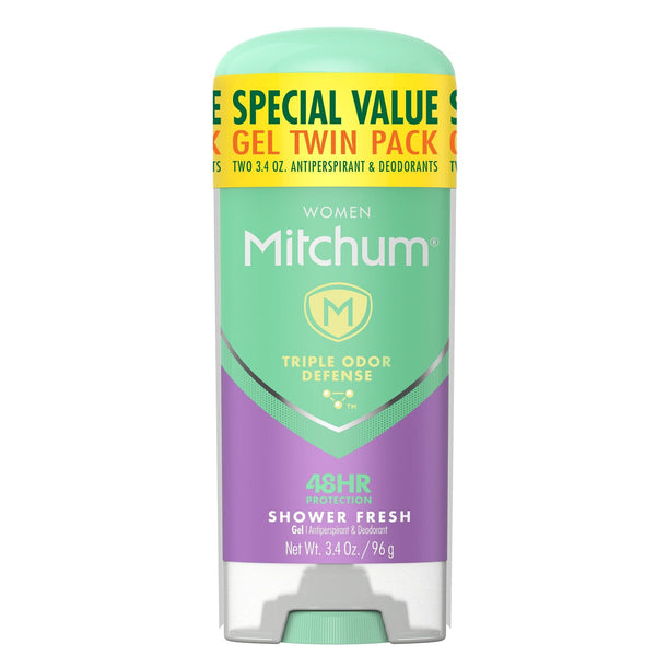 Mitchum Women Triple Odor Defense Gel Antiperspirant Deodorant Twin Pack, 3.4 oz EasyOptionXY LLC