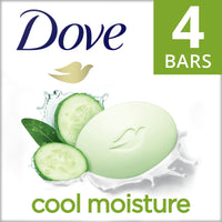 Dove Cool Moisture Cucumber & Green Tea Beauty Bar, 3.75 oz, 4 Bars EasyOptionXY LLC