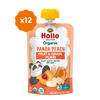 Holle Baby Food Pouches - Organic Fruit & Grain Puree -  Panda Peach Holle USA