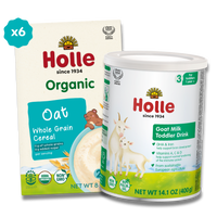 Goat & Oat Bundle: Goat Milk Toddler Drink and Oat Cereal Holle USA