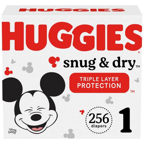 Huggies Snug & Dry Baby Diapers Size 1; Count 256 EasyOptionXY LLC