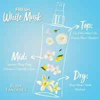 Body Fantasies Signature Fragrance Body Spray, Fresh White Musk, 8 fl oz EasyOptionXY LLC