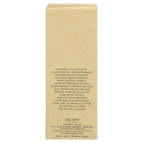 Calvin Klein Escape Eau de Toilette Spray, Cologne for Men, 3.4 Oz EasyOptionXY LLC