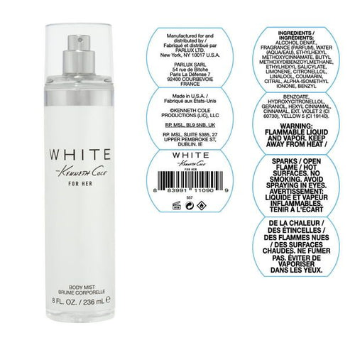 Kenneth Cole White Body Spray for Women, 8 Oz EasyOptionXY LLC