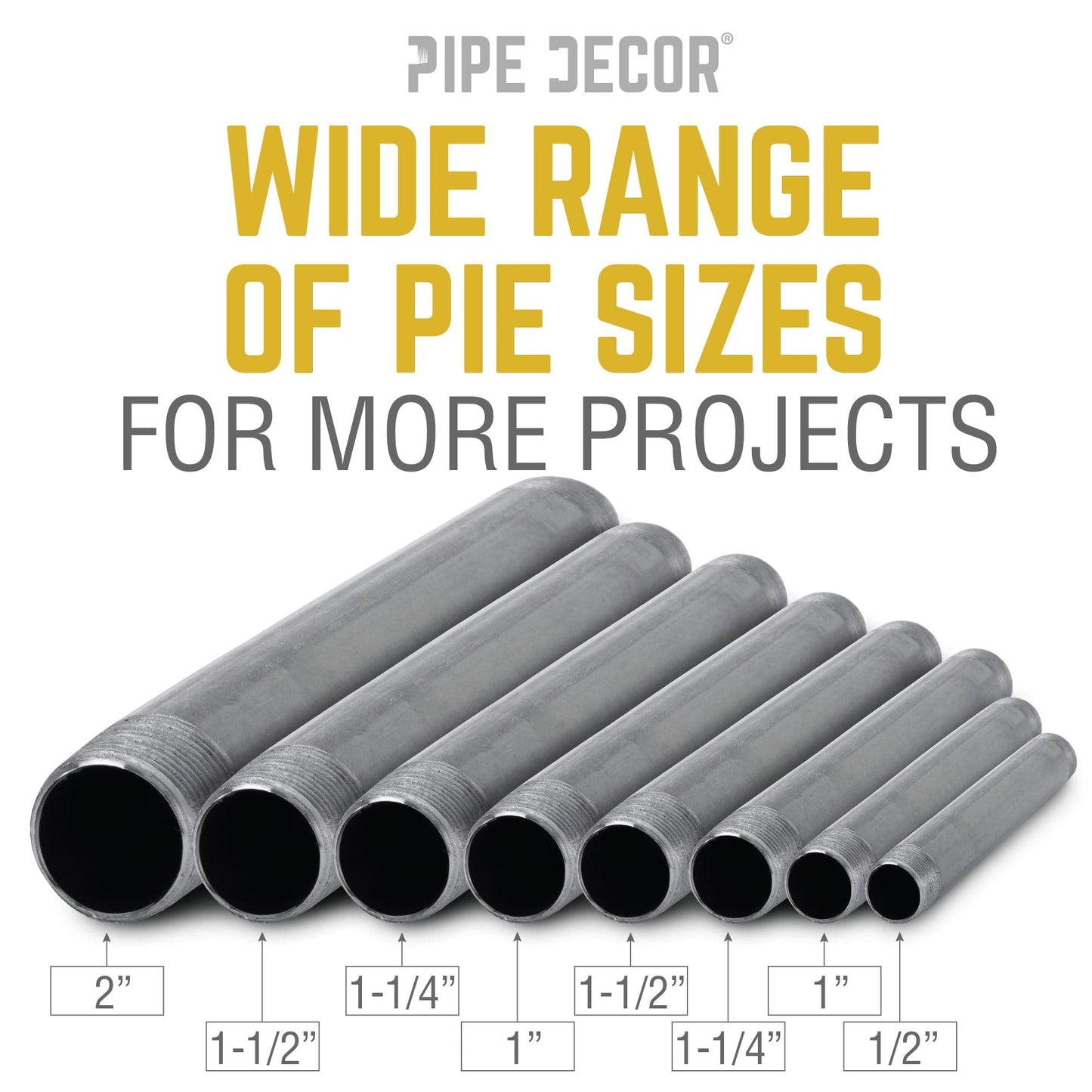 1 in. x 5 1/2 in. Black Pipe