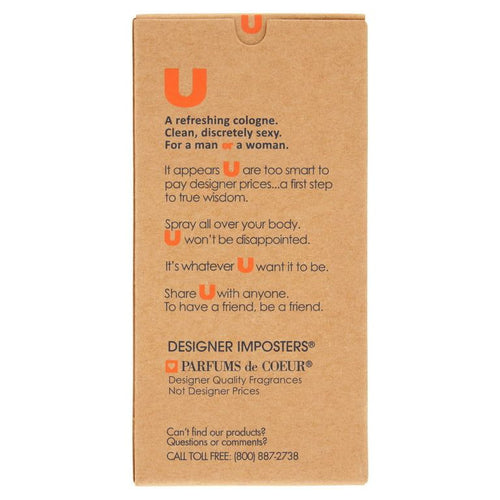 Designer Imposters U Spray Cologne for Men or Women, 2 fl oz EasyOptionXY LLC