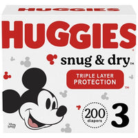 Huggies Snug & Dry Baby Diapers Size 3; Count 200 EasyOptionXY LLC