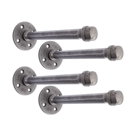 1/2 in. x 8 in. Shelf Bracket Kit, 4 Pack PIPE DECOR