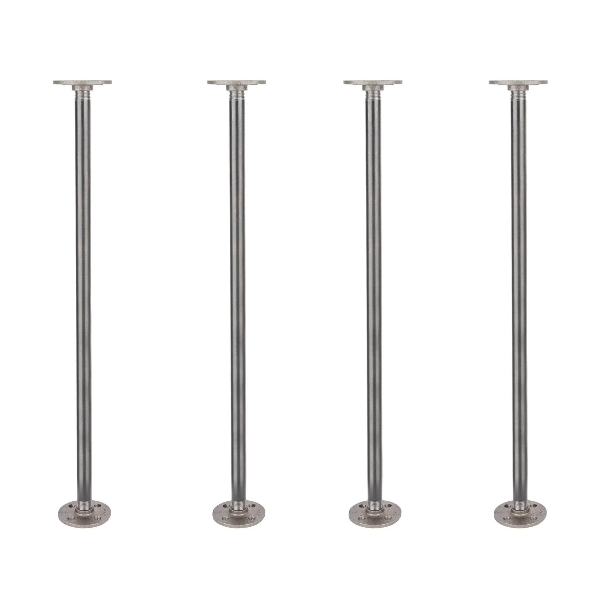 1/2 in. x 24 in. Round Flange Pipe Table Legs - 4 Pack PIPE DECOR