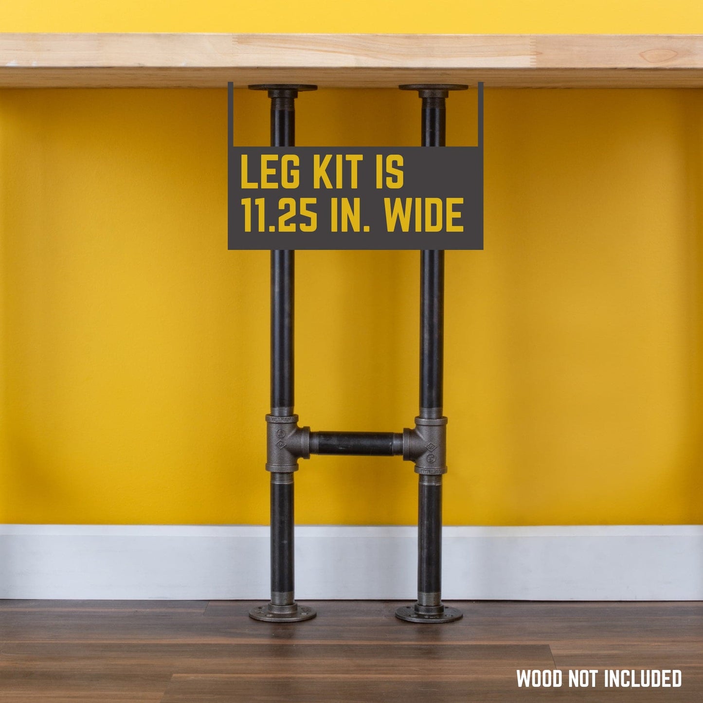 3/4 in. H Pipe Desk Support Leg - 1 Leg