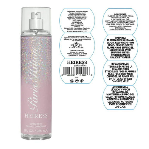 Paris Hilton Heiress Body Spray for Women, 8 Oz EasyOptionXY LLC