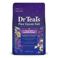 Dr Teal's Pure Epsom Salt Melatonin Sleep Soak with Essential Oil Blend, 3 lbs EasyOptionXY LLC