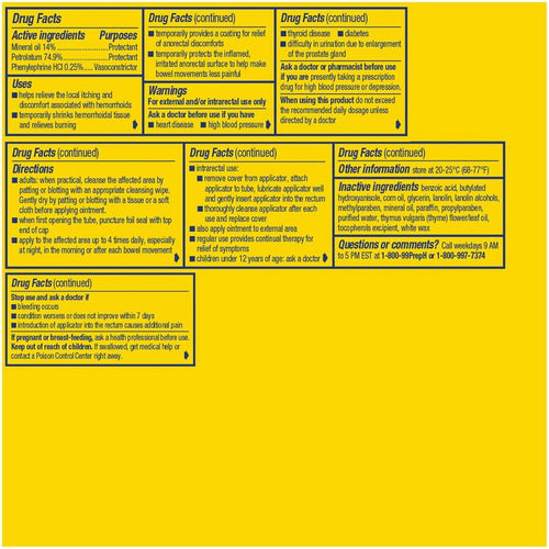 Preparation H Ointment for Hemorrhoid Relief, Burning and Itching, 1 Oz. EasyOptionXY LLC