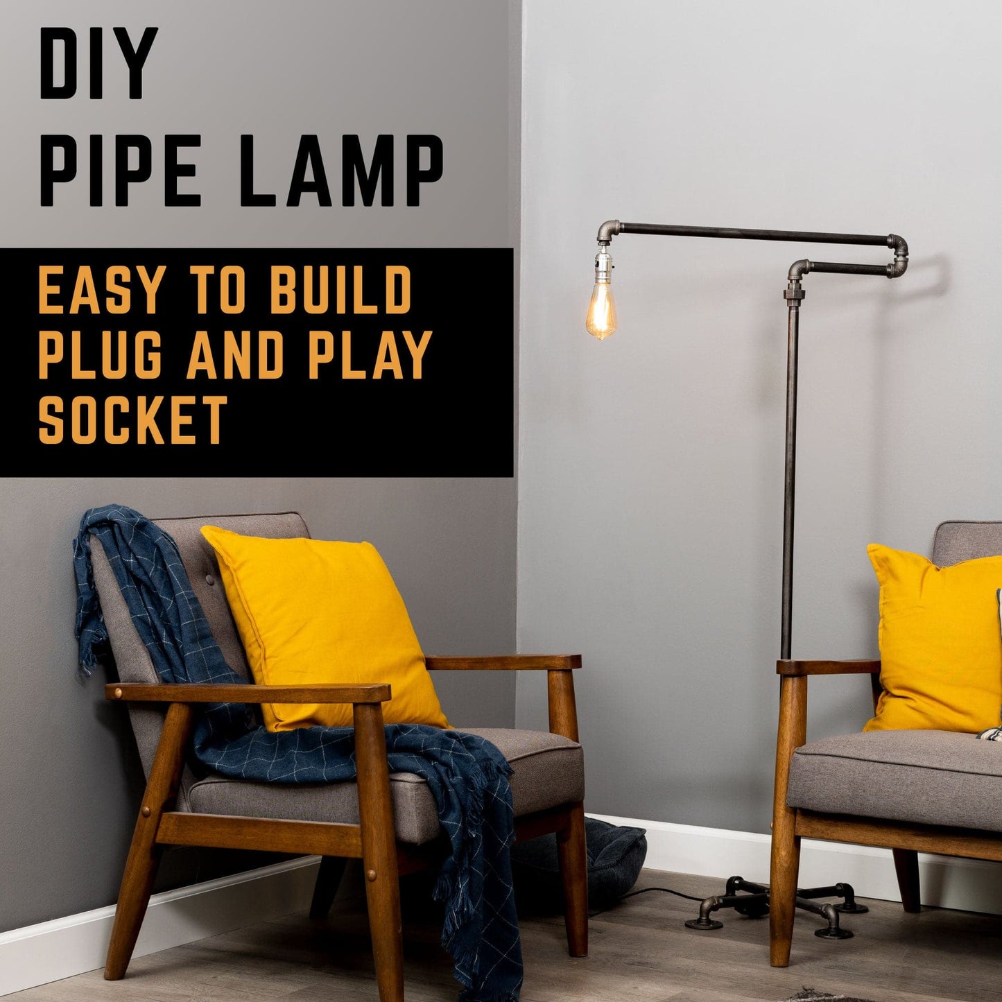 Hanger Floor Lamp By PIPE DECOR