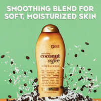OGX Smoothing + Coconut Coffee Exfoliating Body Scrub with Arabica Coffee & Coconut Oil, Paraben-Free with Sulfate-Free Surfactants, 19.5 Fl Oz EasyOptionXY LLC