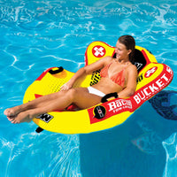 WOW Sports Bucket Seat 1 Person Towable Water Tube and Lounge Chair (14-1090) Jupiter Gear