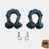 3/4” Forged Steel D-shackle set (8T) (LIFE TIME WARRANTY*) MOJAB OFFROAD