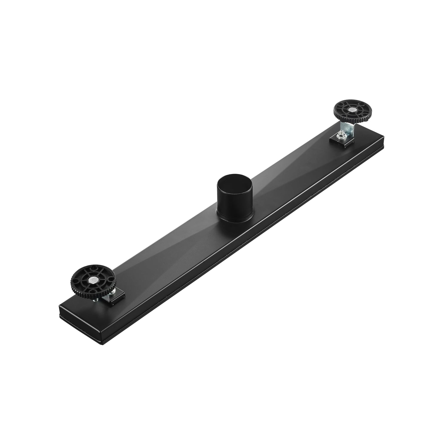 Linear Shower Drain 36" Comes with Matte Black Polished 2 in 1 Panels, Tile Insert Shower Drain, Equipped with Adjustableft,Hair Filters