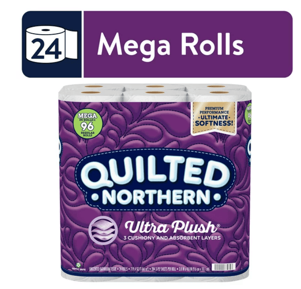 Quilted Northern Ultra Plush Toilet Paper, 24 Mega Rolls EasyOptionXY LLC