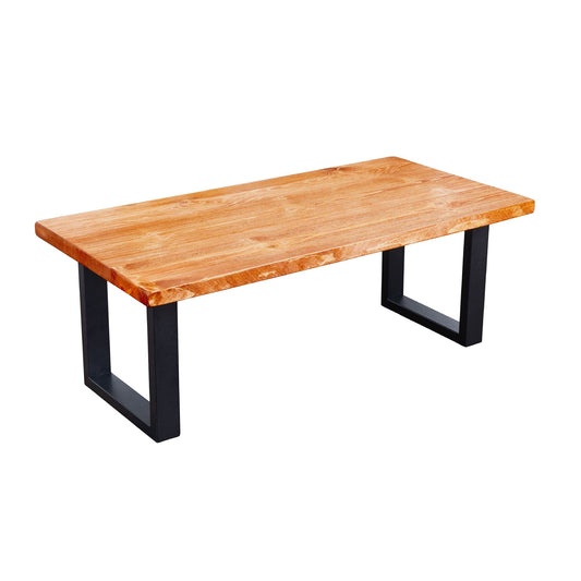 Skyline Sunset Cedar Solid Wood Coffee Table with 18 in. Landscape Legs