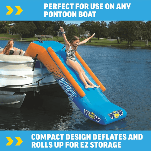 WOW Watersports Inflatable Pontoon Zip Slide for Boats Jupiter Gear