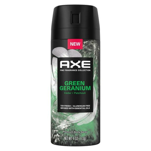 Axe Fine Fragrance Collection Premium Deodorant Body Spray for Men Green Geranium 4 oz EasyOptionXY LLC