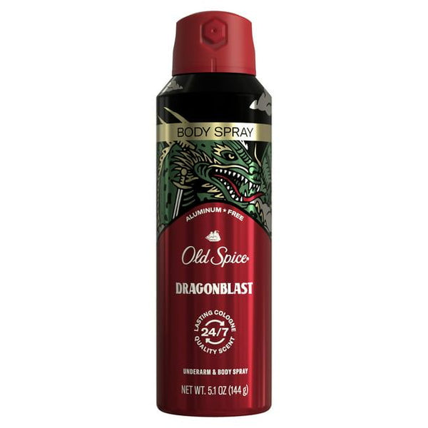 Old Spice Aluminum Free Body Spray for Men, Dragonblast 5.1 Oz EasyOptionXY LLC