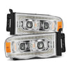 02-05 Dodge Ram LUXX-Series LED Projector Headlights Chrome OffRoadUSA.com