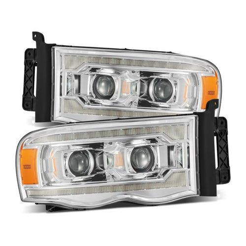 02-05 Dodge Ram LUXX-Series LED Projector Headlights Chrome OffRoadUSA.com