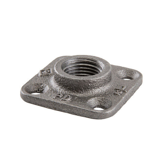 1/2 in. Black Micro Mini Square Flange