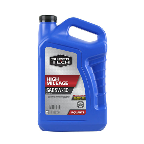 Super Tech High Mileage SAE 5W-30 Motor Oil, 5 Quarts EasyOptionXY LLC