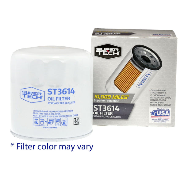 SuperTech 10K mile Spin-on Replacement Oil Filter, ST3614 EasyOptionXY LLC