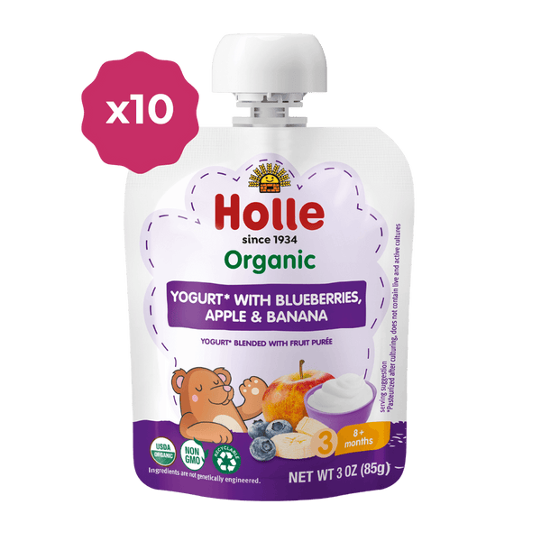 Holle Organic Yogurt Pouches - Blueberries, Apple & Banana Holle USA