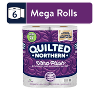 Quilted Northern Ultra Plush Toilet Paper, 6 Mega Rolls EasyOptionXY LLC
