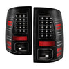 Spyder 13-18 Dodge Ram 2500/3500 LED Tail Lights LED Model Only - All Black (ALT-YD-DRAM13-LED-BKV2) OffRoadUSA.com