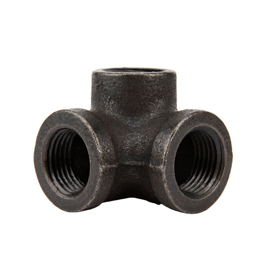 1/2 in.  Prefinished Matte Black Side Outlet Elbow PIPE DECOR