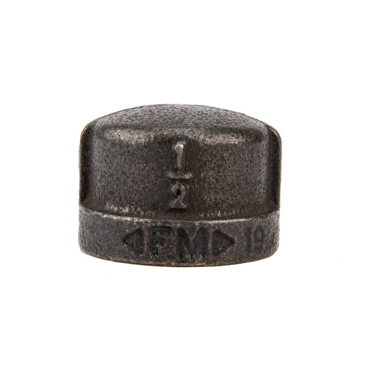 1/2 in. Prefinished Matte Black Cap