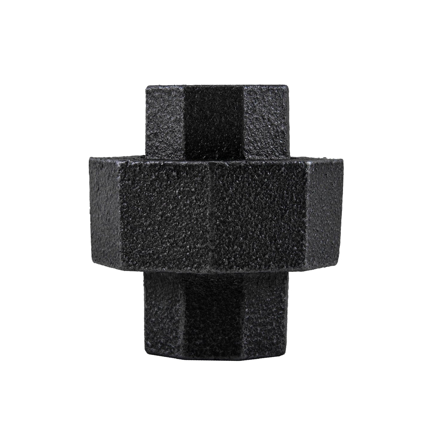 1/2 in. Prefinished Matte Black Union PIPE DECOR