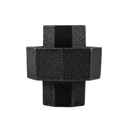 1/2 in. Prefinished Matte Black Union PIPE DECOR