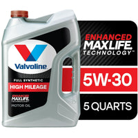 Valvoline Full Synthetic High Mileage MaxLife 5W-30 Motor Oil 5 QT EasyOptionXY LLC