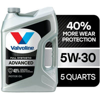 Valvoline Advanced Full Synthetic 5W-30 Motor Oil 5 QT EasyOptionXY LLC