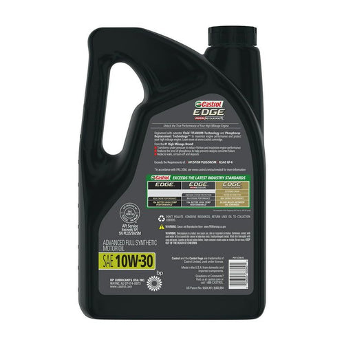 Castrol Edge High Mileage 10W-30 Advanced Full Synthetic Motor Oil, 5 Quarts, Case of 3 EasyOptionXY LLC