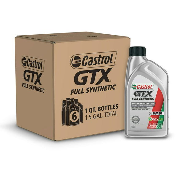 Castrol GTX Full Synthetic 0W-20 Motor Oil, 1 Quart, Case of 6 EasyOptionXY LLC