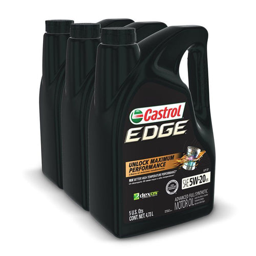 Castrol Edge 5W-20 Advanced Full Synthetic Motor Oil, 5 Quarts, Case of 3 EasyOptionXY LLC