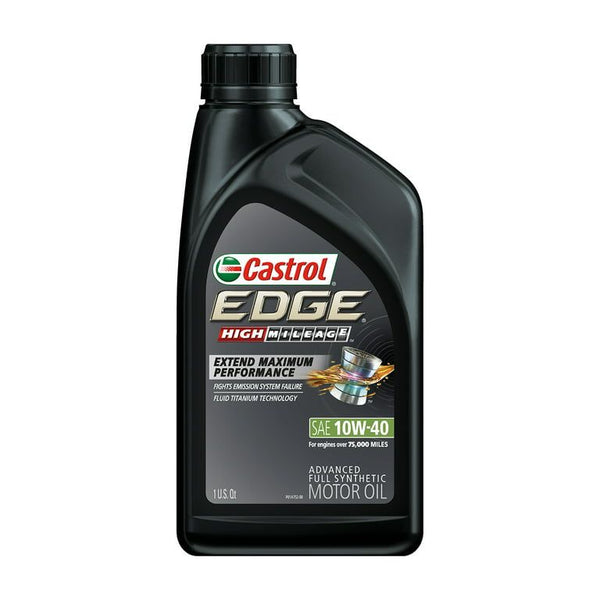 Castrol Edge High Mileage 10W-40 Advanced Full Synthetic Motor Oil, 1 Quart EasyOptionXY LLC