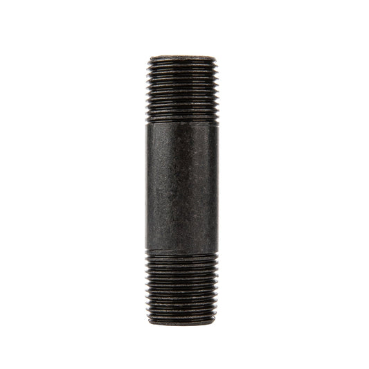 1/2 in. x 3 in. Prefinished Matte Black Pipe
